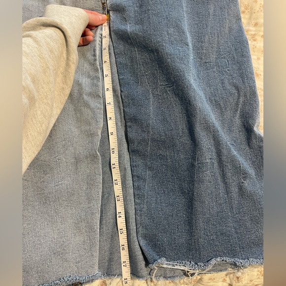 Jessica Simpson Two-Tone Blue Jean Skirt - Picture 8 of 8